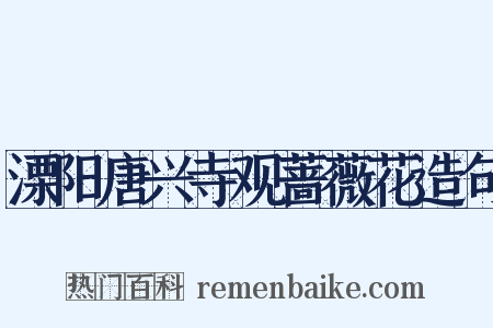 溧阳唐兴寺观蔷薇花造句是什么意思的图片